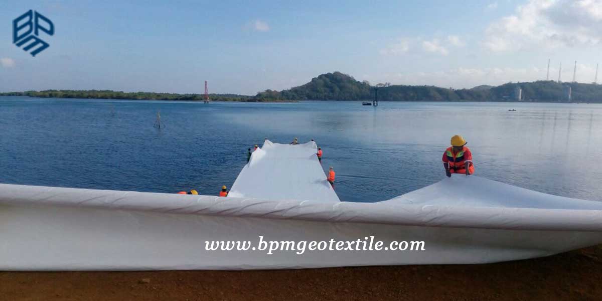 Filament Nonwoven Geotextile for Port Extension project in Indonesia