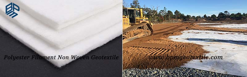 Polyester filament non woven geotextile