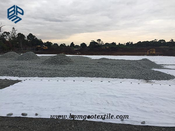 Short Staple Needled Punched Geotextile Fabric for Road Construction