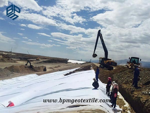 Short Staple Needled Punched Geotextile for Road Construction