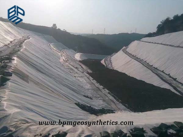Needle Punched Geotextile sheet for Railway Tunnel Project in Longnan