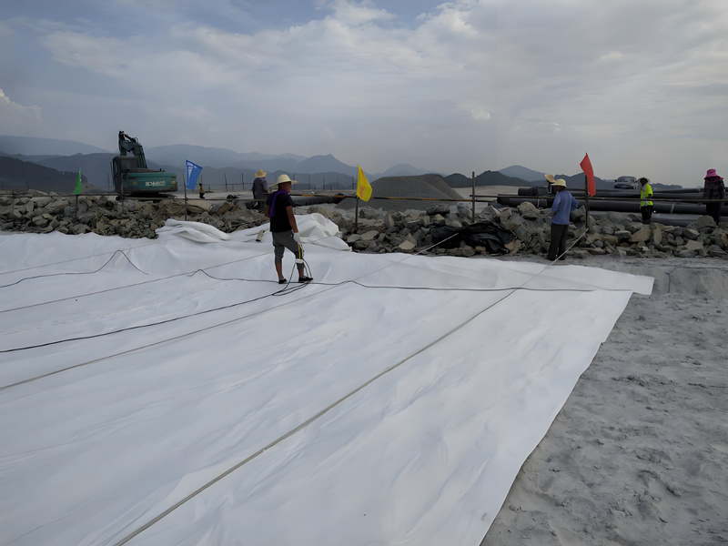 Non Woven Geo fabric for Coastline project in Vietnam