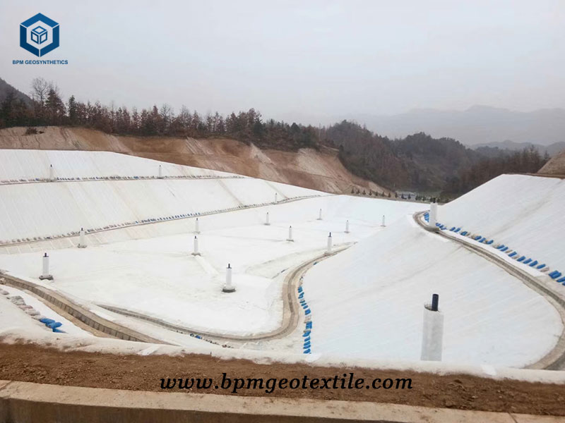 Non Woven Filament Geotech Fabric for Jingzhang Railway Project in China