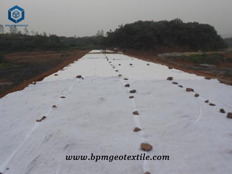 Non woven drainage geotextile for Subgrade Stabilization Project in Chile
