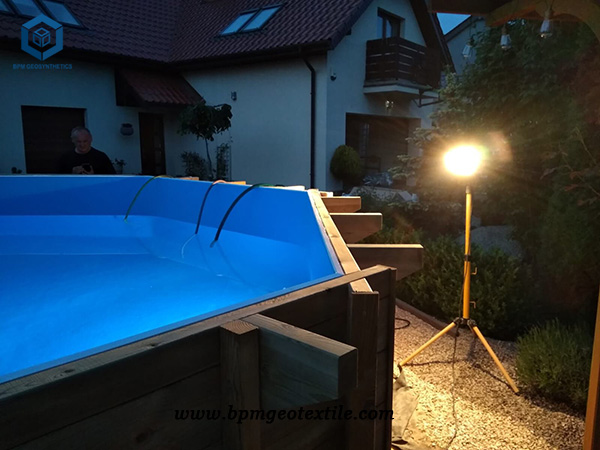Geotextile Layer for Wooden Swimming Pool in Poland