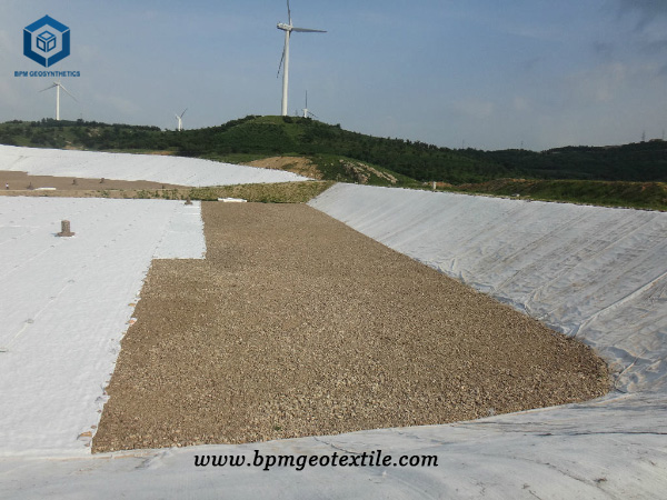 10 Oz Non Woven Geotextile Fabric for Landfill Project in Kenya