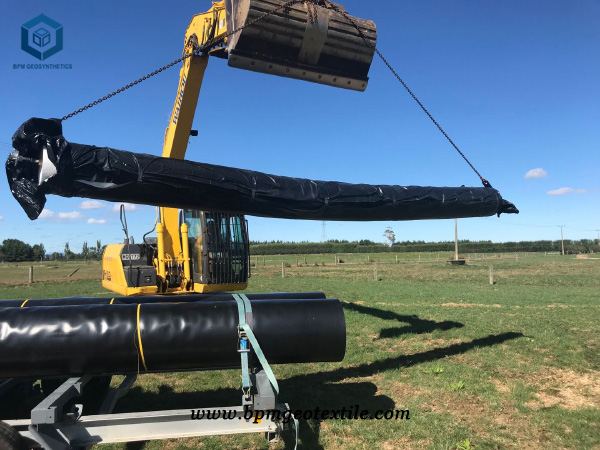 Filament Geotxtile Drainage Fabric for Cow Effluent Pond in New Zealand