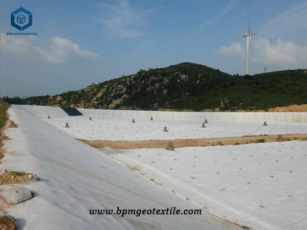 Spunbond nonwoven Geotextile for Dam project in Thailand