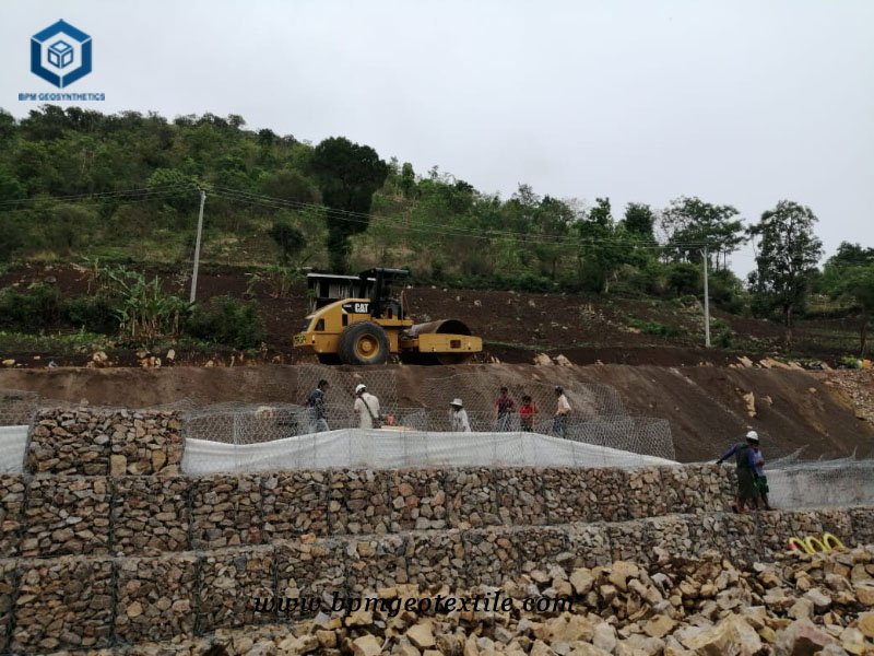 Needle Punched Nonwoven Fabric for Slope Stabilization Projects in Myanmar