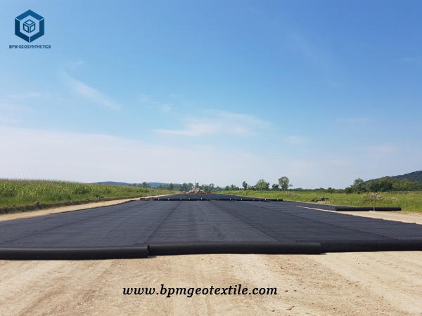 Filament Black Geotextile Fabric for Road Construction Project in Australia