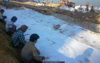 Needle Punched Nonwoven Geotextile for Roadbed Reinforcement Project in Vietnam