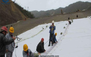 Non woven Geotextile Membrane for Dam Project in Indonesia