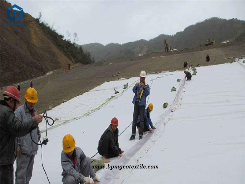 Non woven Geotextile Membrane for Dam Project in Indonesia