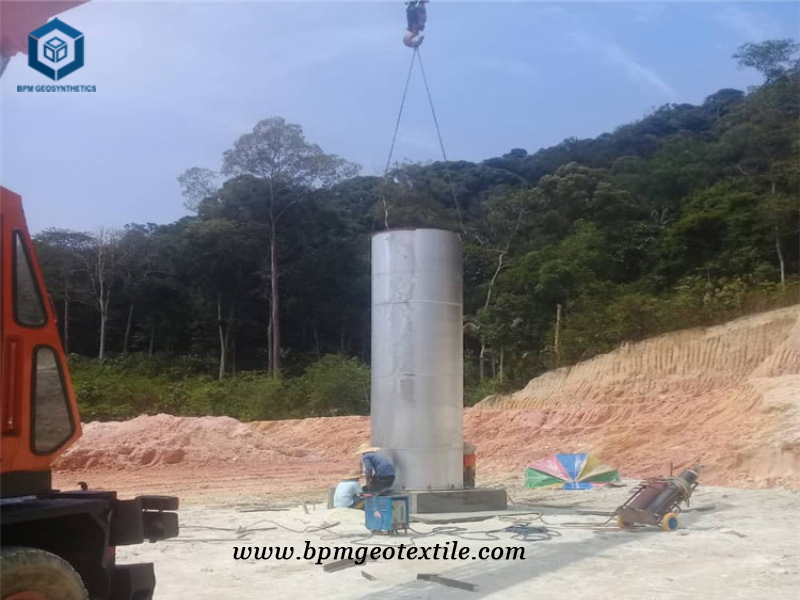 PP NonWoven Geocloth for Palm Oil Waste Pond Project in Malaysia