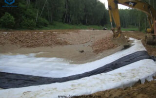 Black Woven Geotextile for Water Conservancy Projects In Cambodia