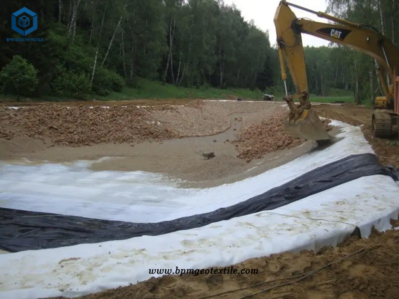 Black Woven Geotextile for Water Conservancy Projects In Cambodia