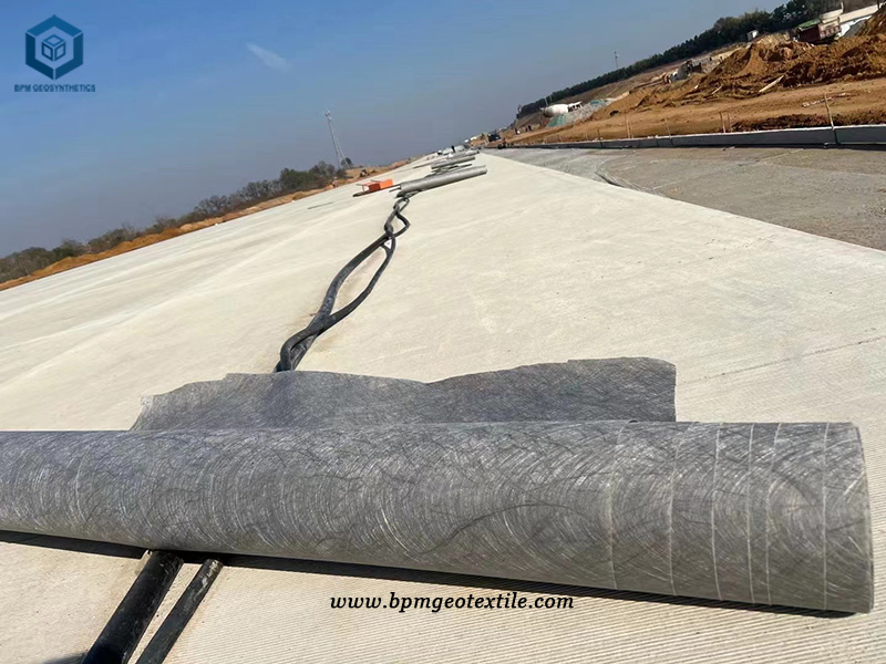 Filament Ground fabric for driveways Project In Thailand