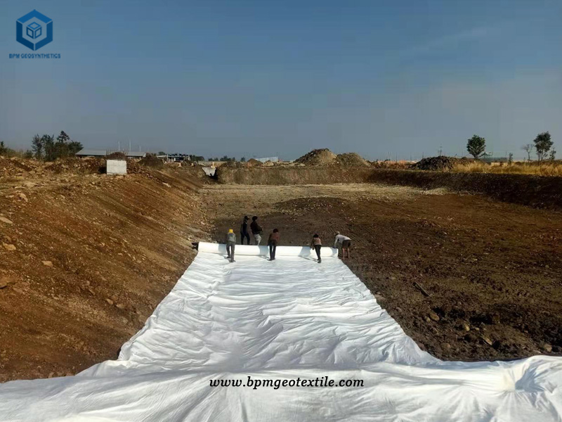 200gsm Geotech Fabric Under Gravel for Road Construction Project in Indonesia