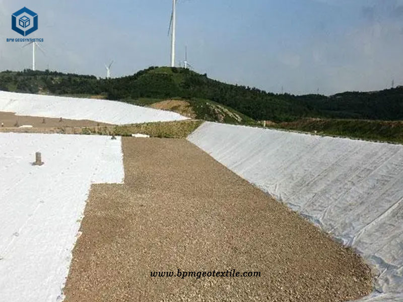 Non Woven Geotextile Drainage Mat for Mining Project in Africa