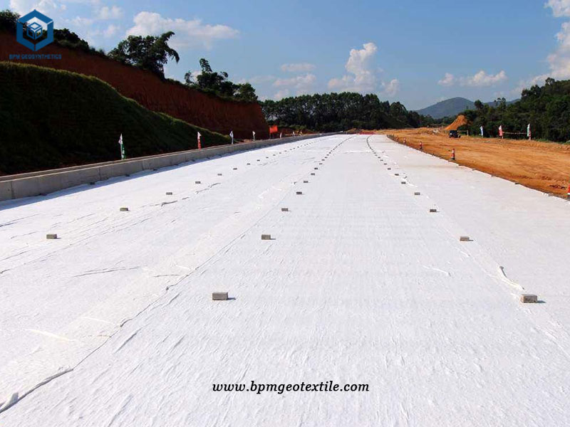 Nonwoven Geotextile Separator Fabric for Road Construction Project in Indonesia