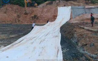 Staple Fiber Geotextile Fabric Foundation Reinforcement Railway Malaysia