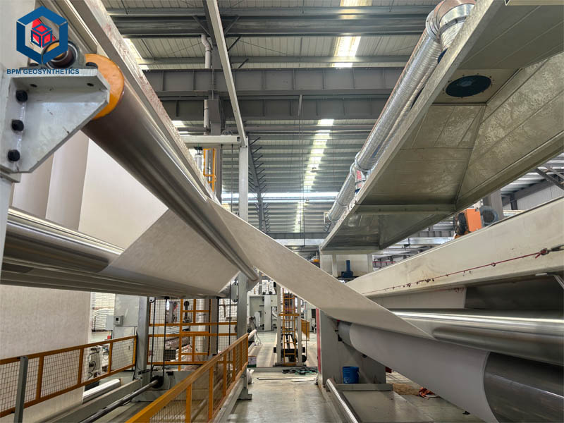 White High Strength Permeability Fabric Non Woven Geotextile