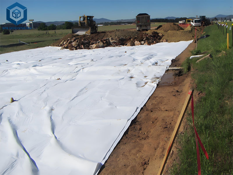 Needle Punched Fabric Non-Woven Geotextile for Road Construction