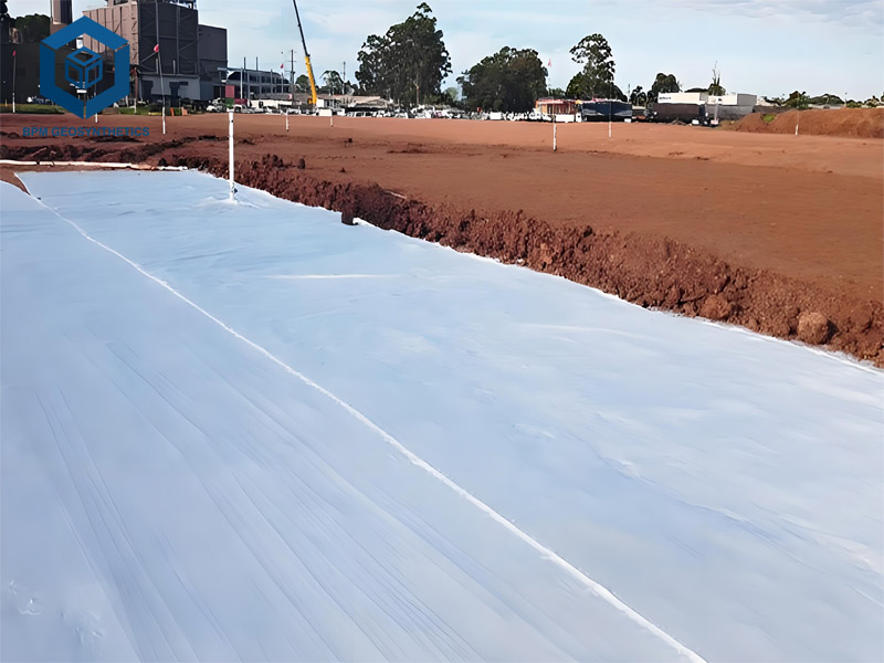 White Needle Punched Geotextile for Drainage Systems